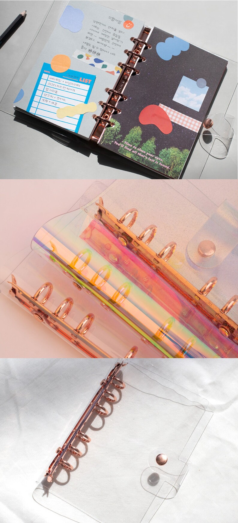 ARCHIVE RING Cover Diary Diy Planner Clear Planner Etsy