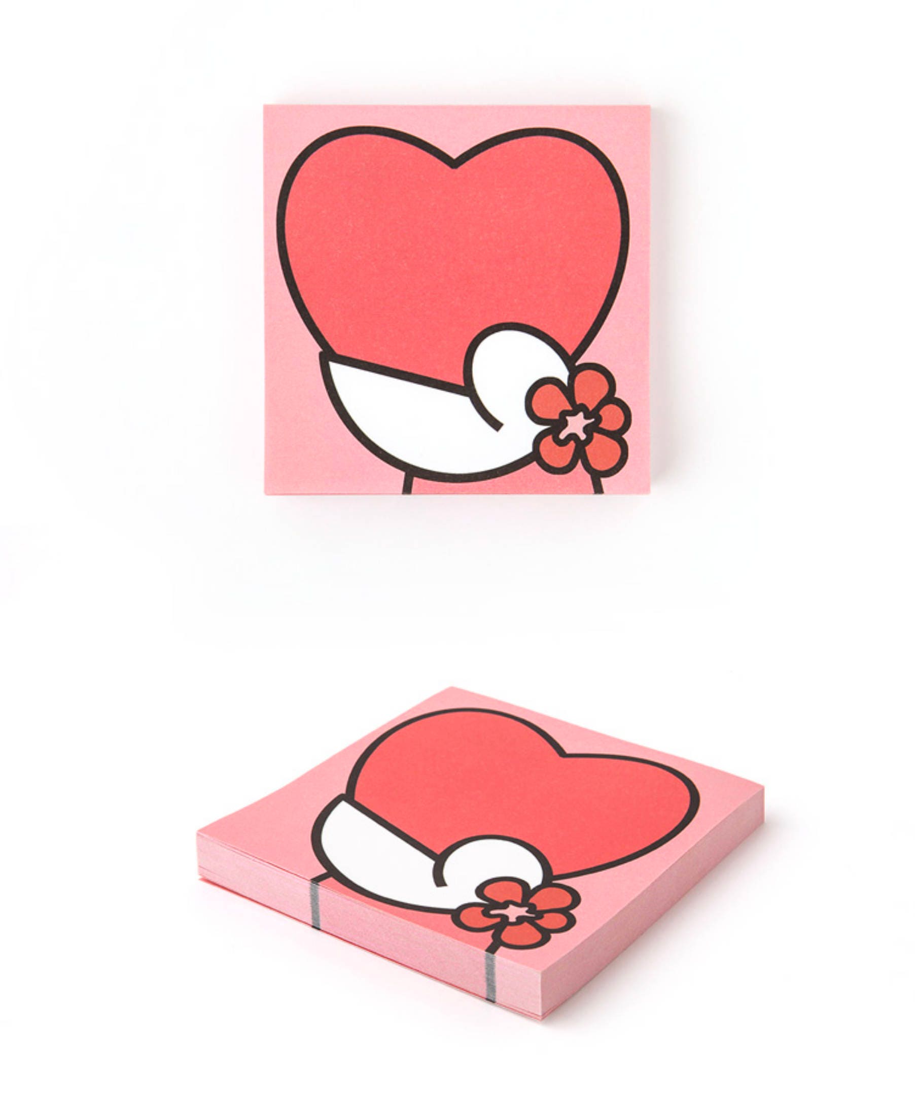 HEART MEMO PAD Colorful Memo Memopad Notepad Christmas Etsy