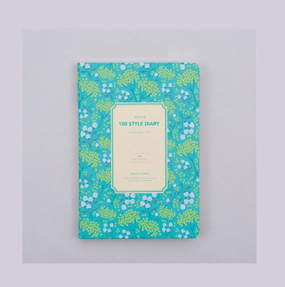 MINT FORSYTHIA PLANNER Monthly Planner Yearly Planner | Etsy