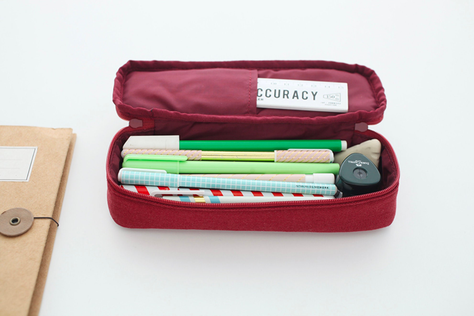 COTTON PENCIL CASE 6 Colors Pen Case Bullet Journal Etsy
