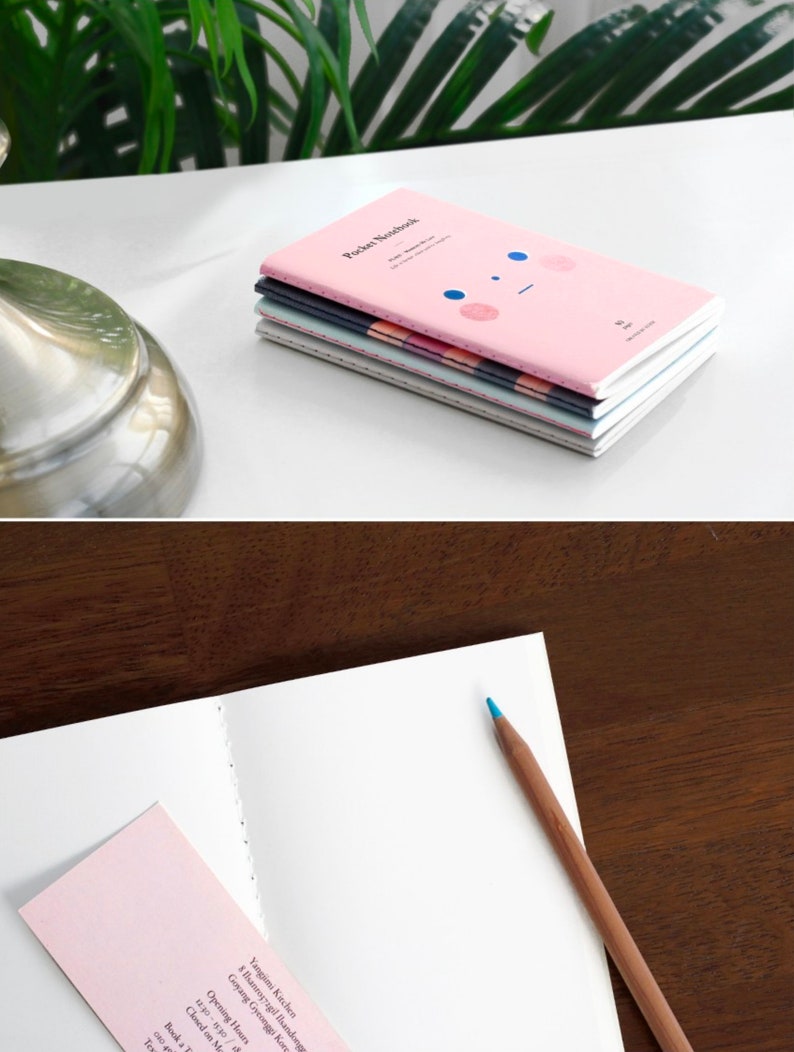 PLAIN POCKET NOTEBOOK Small Notebook Writing Journal Etsy