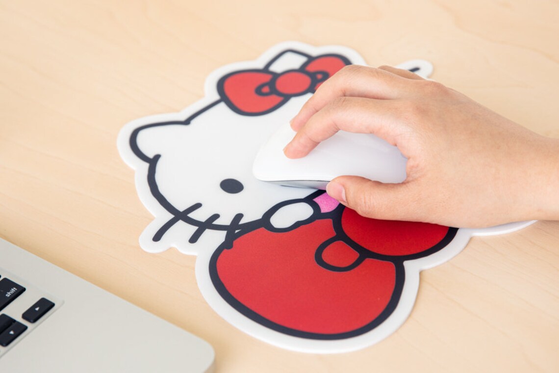 HELLO KITTY MOUSEPAD Office Desk Accessory Home Interior Etsy