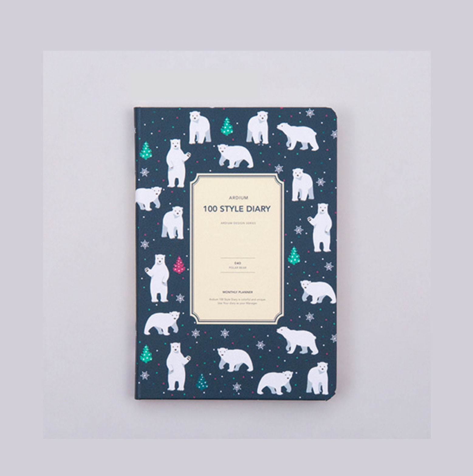 POLAR BEAR PLANNER Monthly Planner Yearly Planner Grid | Etsy