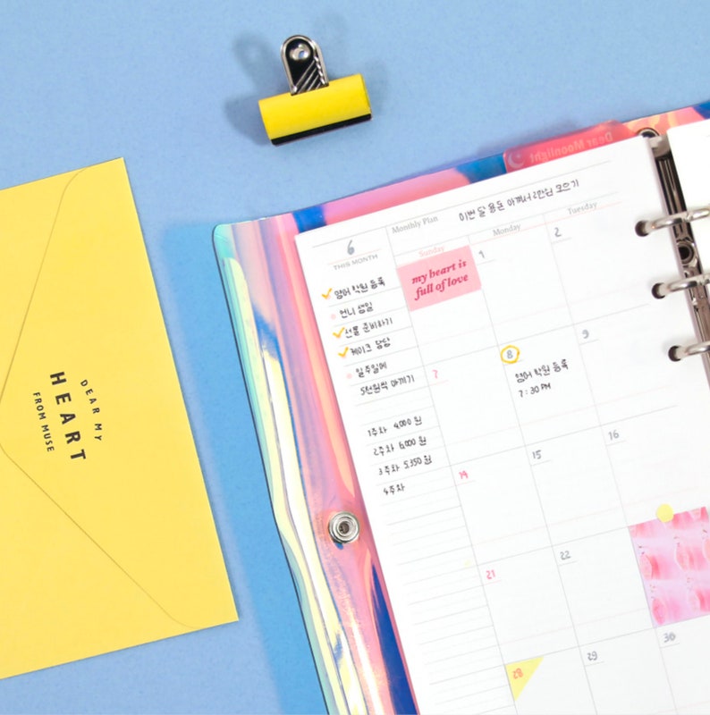 A6 MONTHLY PLANNER REFILL Printed Planner Inserts Weekly Etsy