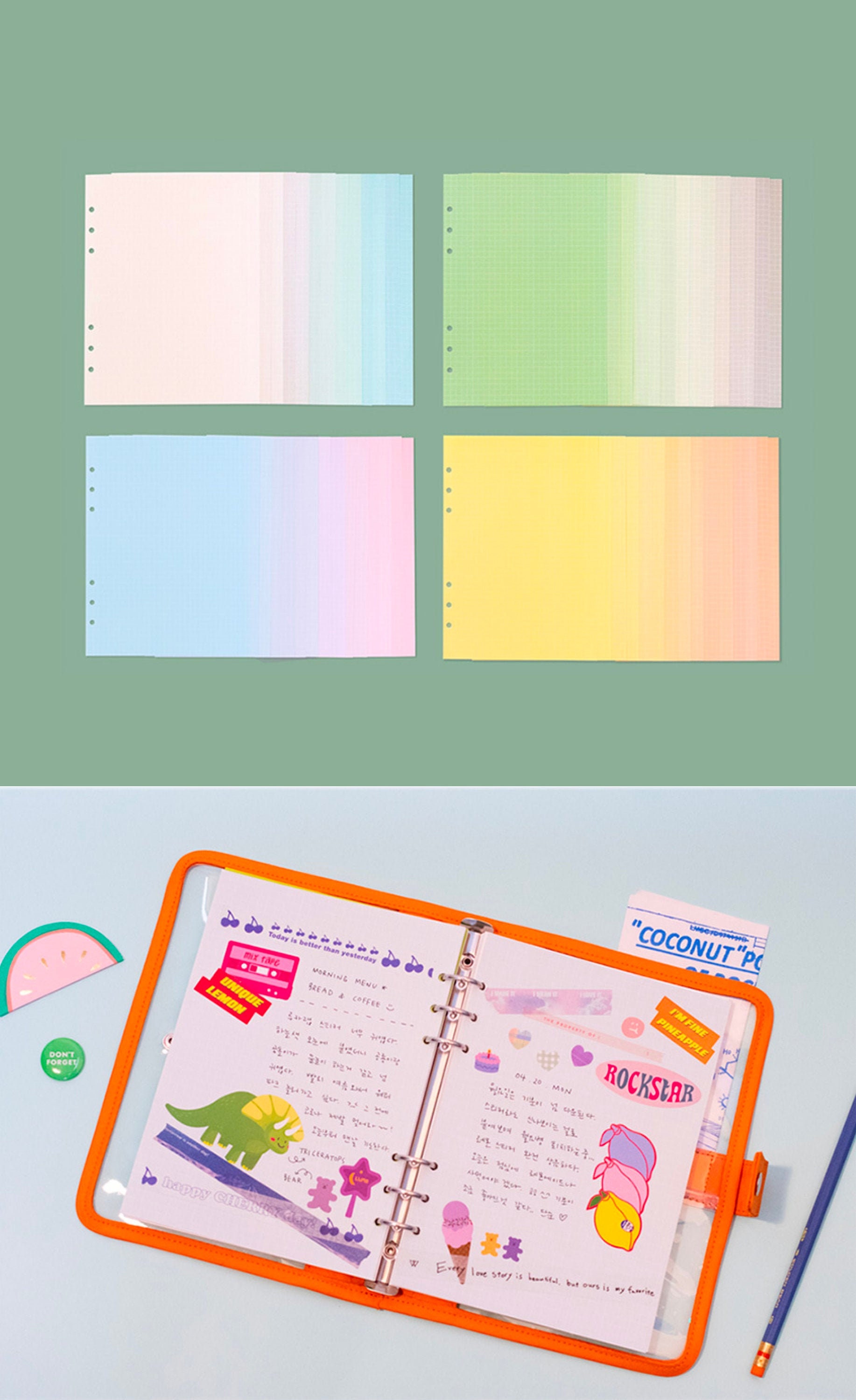 Craft Supplies & Tools Home & Hobby Plain Plan Refill Printed Planner