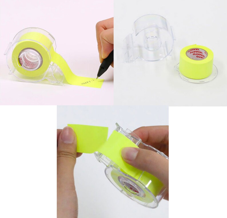 COLORFUL MEMO TAPE Masking Tape Korean Washi Tape Pink Etsy