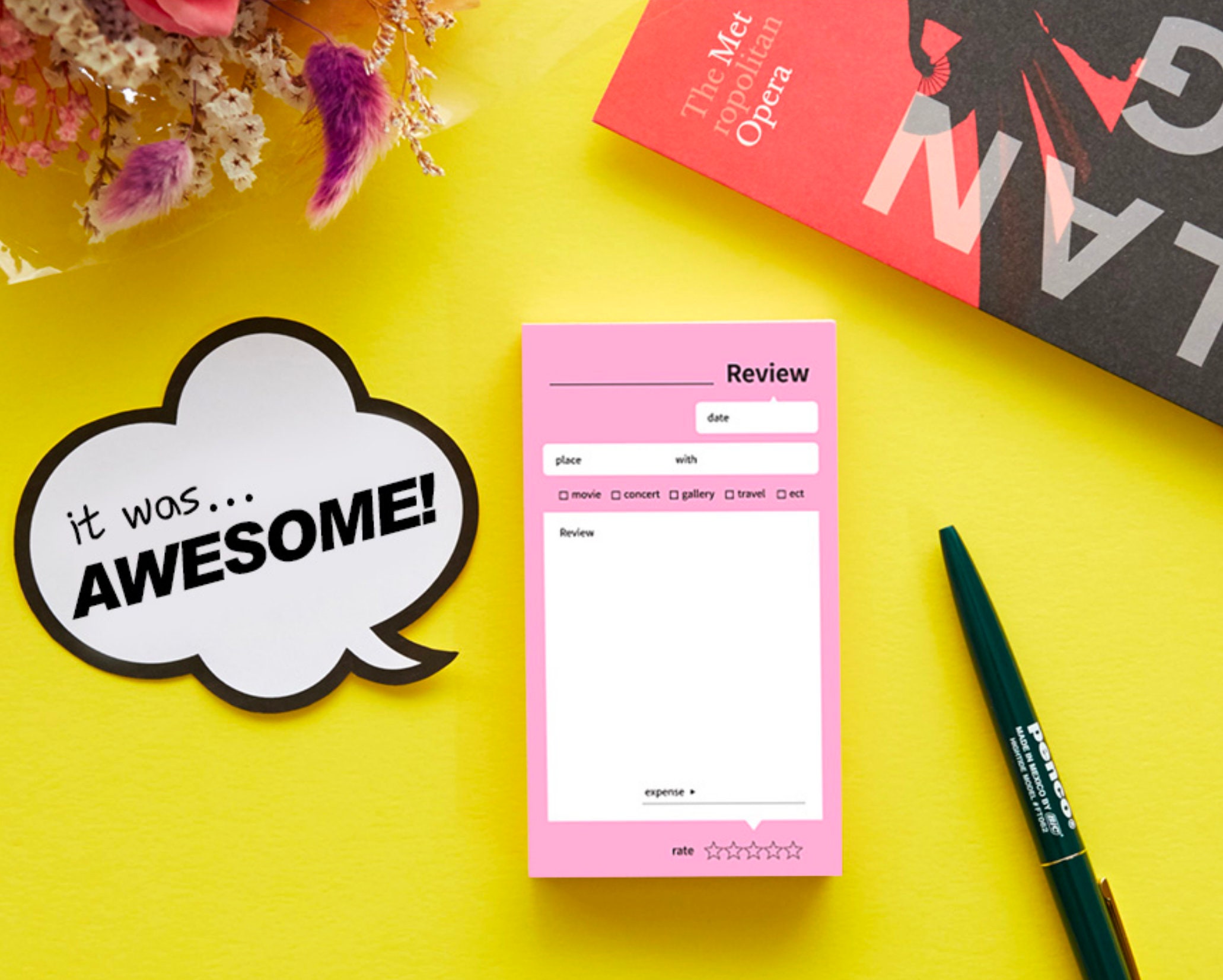 REVIEW NOTEPAD Colorful Memo Memopad Notepad Christmas Etsy