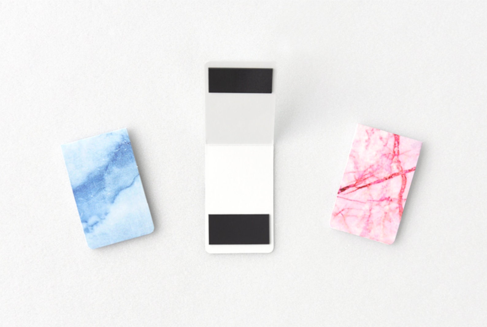 3 MARBLE MAGNETIC BOOKMARKS Bookmark for Planner Journal | Etsy