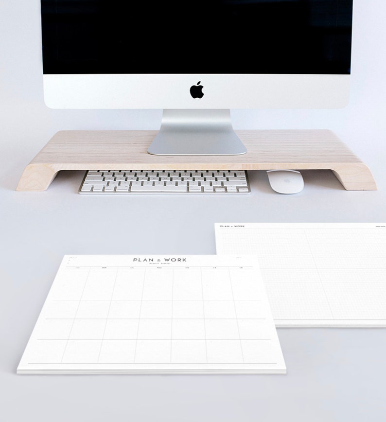 DESK MONTHLY PLANNER Large Planner A4 Planner Planner Etsy