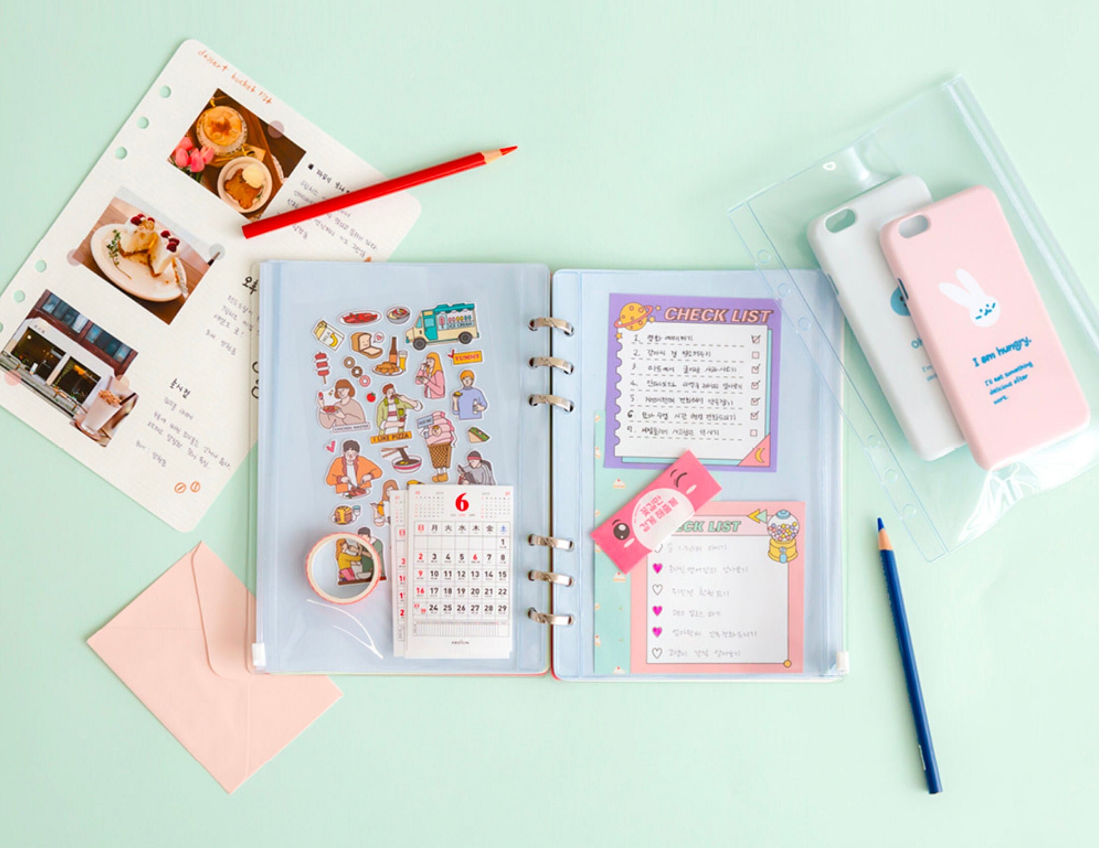 A5 CLEAR ZIPPER BAG Refill Planner Inserts Planner Refill Etsy