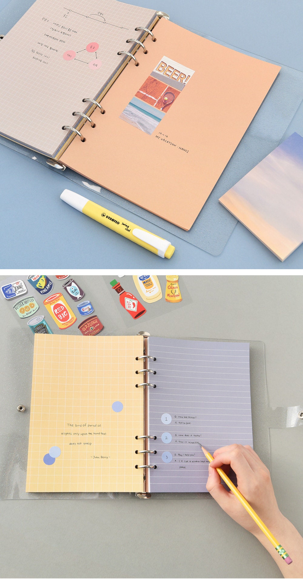 A5 PLANNER REFILL 100 sheets Printed Planner Inserts Plain Etsy