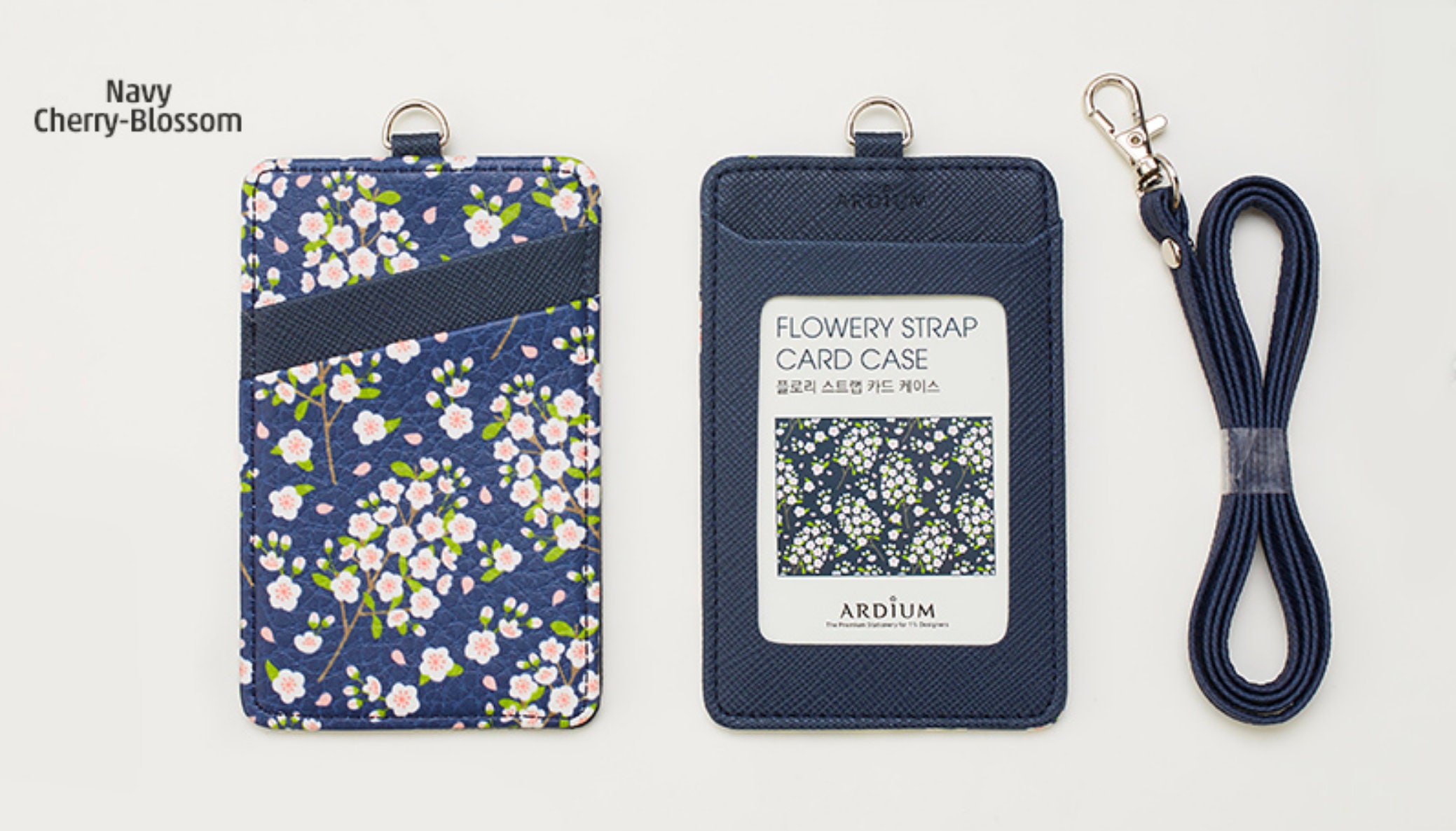 ID CARD HOLDER Transportation Card Holder Navy Cherry Etsy