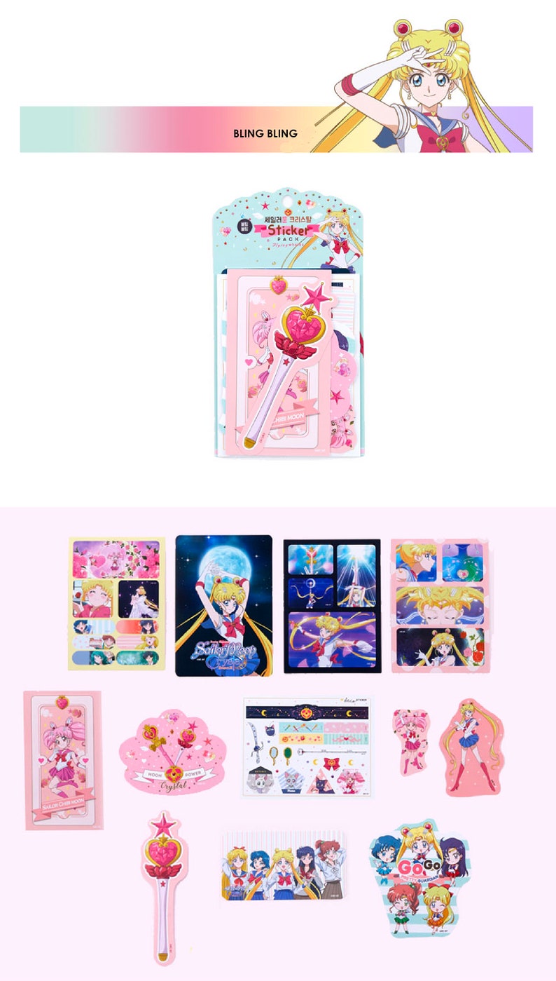 SAILOR MOON STICKER Pack Diary Deco Pack Planner Stickers Etsy