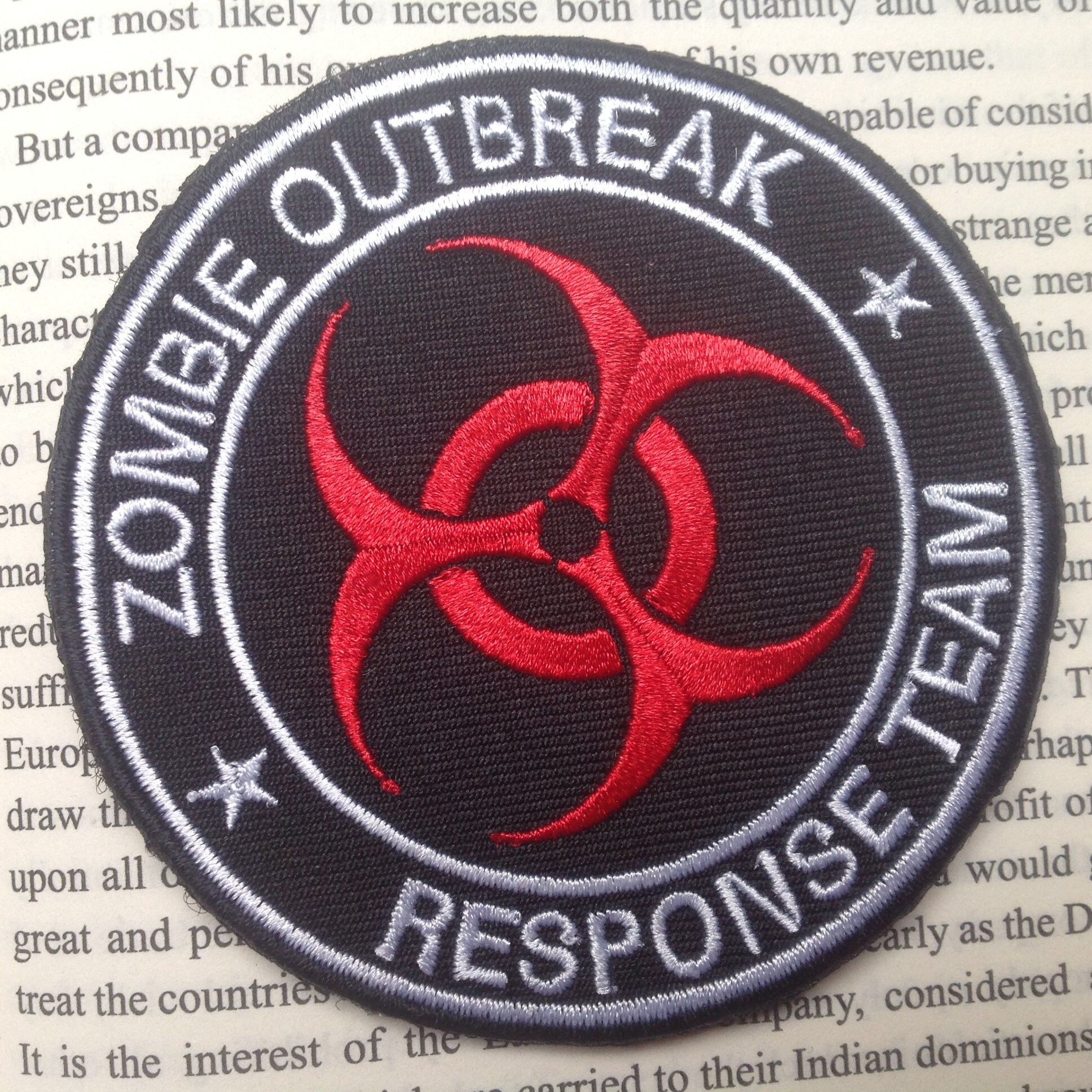 AUFNÄHER Patch Aufbügler Biohazard Bügelbild Zombie Outbreak