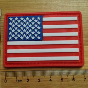3d pvc full color usa flag united state  State flag tactical army rubber patch
