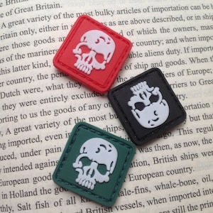 3 pcs t-skull tad pvc 3d tactical army patch for clothes&bag