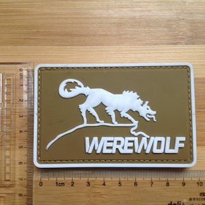 metal gear solid private werewolf 3d tactical airsoft pvc patch