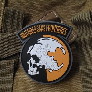 pvc metal gear solid mgs peace walker militaires sans frontieres patch