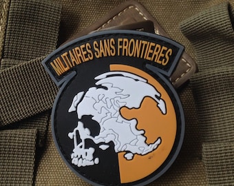 pvc metal gear solid mgs peace walker militaires sans frontieres patch