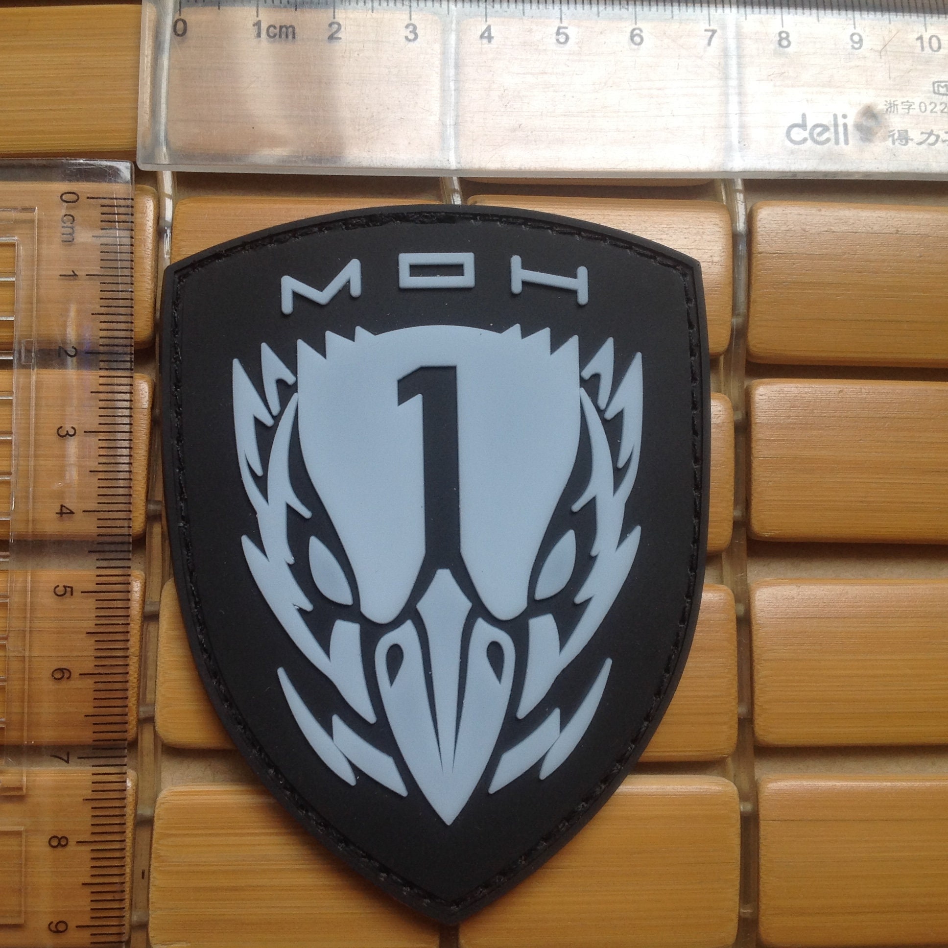3D PVC GLOW MEDAL OF HONOR MOH KING NEPTUNE TACTICAL HOOK