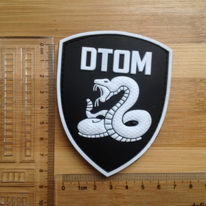 7*9cm Donot thread on me  3d tactical pvc hook rubber patch