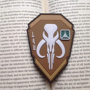 skull 3d tactical army pvc rubber patch Red