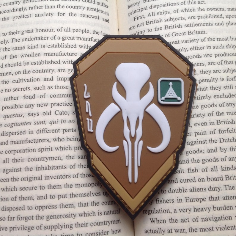 skull 3d tactical army pvc rubber patch Red