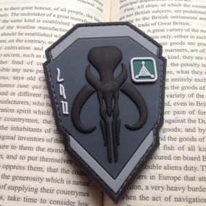 skull 3d tactical army pvc rubber patch Purple