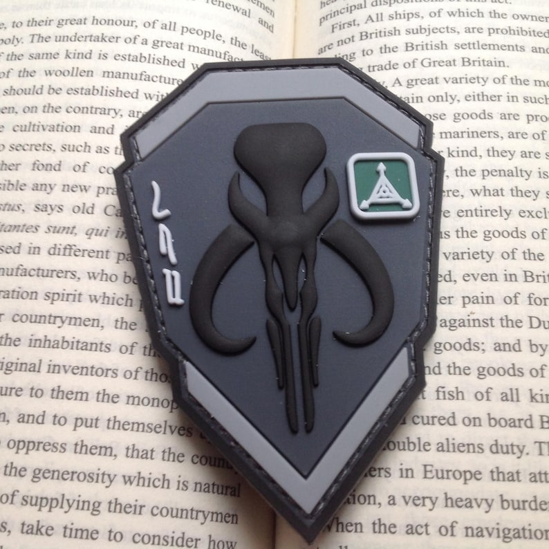 skull 3d tactical army pvc rubber patch Purple