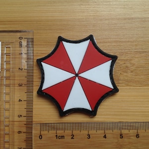6 cm resident evil umberlla corporation 3d army airsoft pvc gumowa łatka