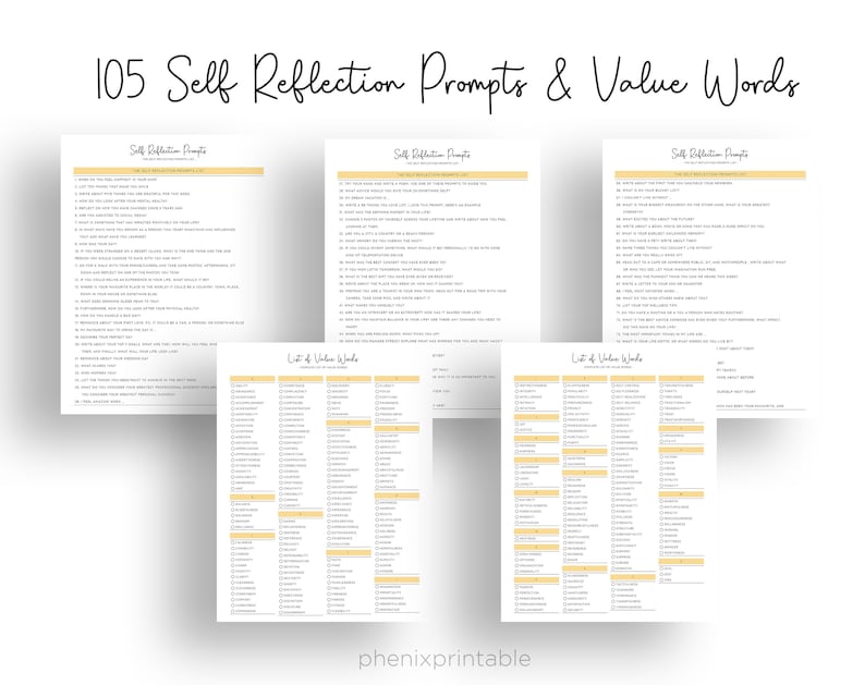 Anxiety & Wellness Journal, Mental Health Planner (PDF Printable) image 4