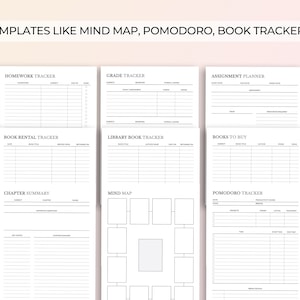 Printable Student Planner Bundle, Academic & College Planner (PDF) image 4