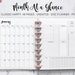 Month at a Glance Monthly Planner Undated Monthly Layout Agenda Mambi Classic Erin Condren Happy Planner HP Editable PDF Printable Inserts 