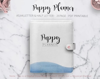 Puppy Planner: Dog Tracker, Training & Care (PDF Printable)