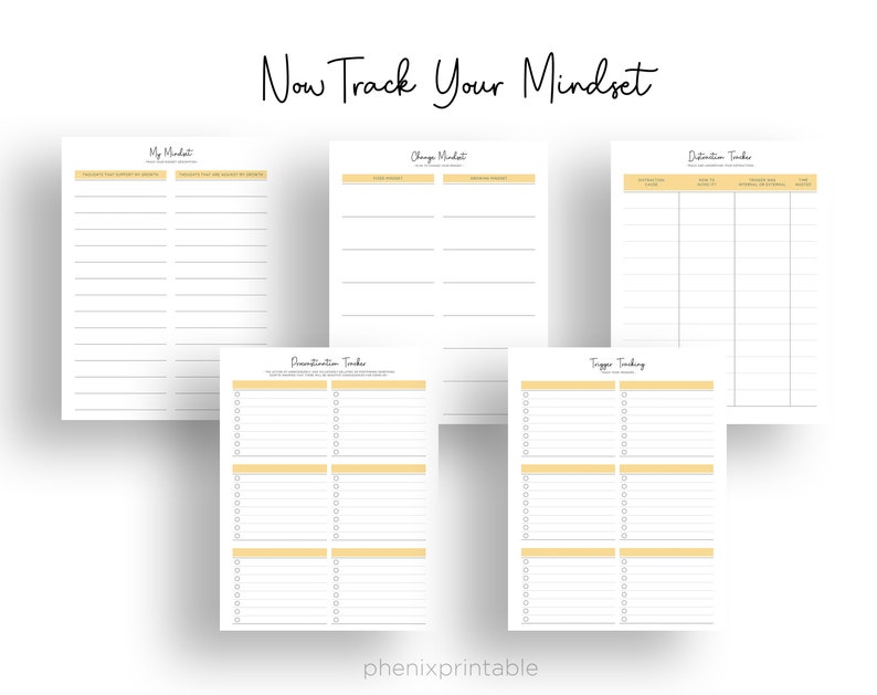 Anxiety & Wellness Journal, Mental Health Planner (PDF Printable) image 5
