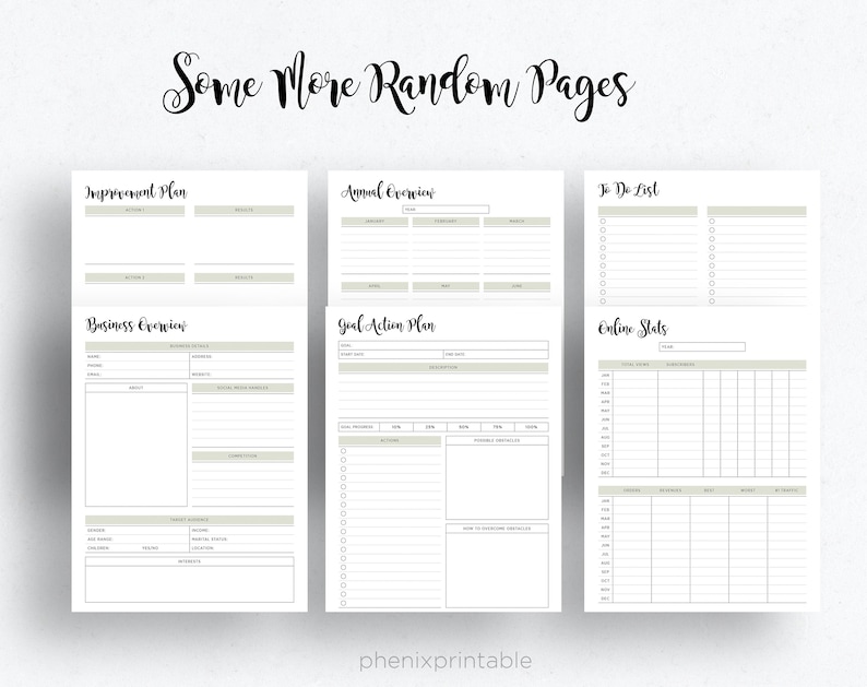 Kalender-Bundle: Klassisch & Glücklich, A5, A4 (PDF zum ausdrucken) Bild 5