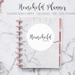 Household Planner Home Management Planner Mom Finance Health Meal Planner Binder Mambi Classic HP Big Happy Planner PDF Printable Insert 