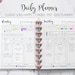 Daily Planner Day Planner Work Planner Weekly Planner Hourly Planner 10 Minute Mambi Classic HP Big Happy Planner PDF Printable Inserts