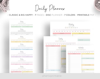 Daily Planner Printable, Classic & Big Happy Planner Inserts (PDF)