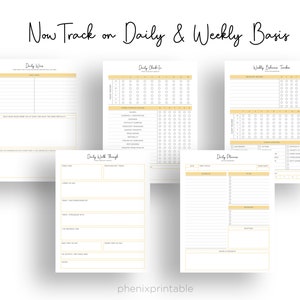 Anxiety & Wellness Journal, Mental Health Planner (PDF Printable) image 7