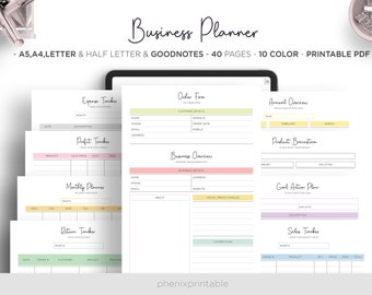 Business Planner Organizer Direct Sale Home Small Business Bundle Digital Goodnotes iPad Planner A5 A4 Letter Half Size PDF Printable Insert