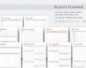 Printable Budget Planner, Weekly Monthly Finance Tracker (PDF A4 A5)