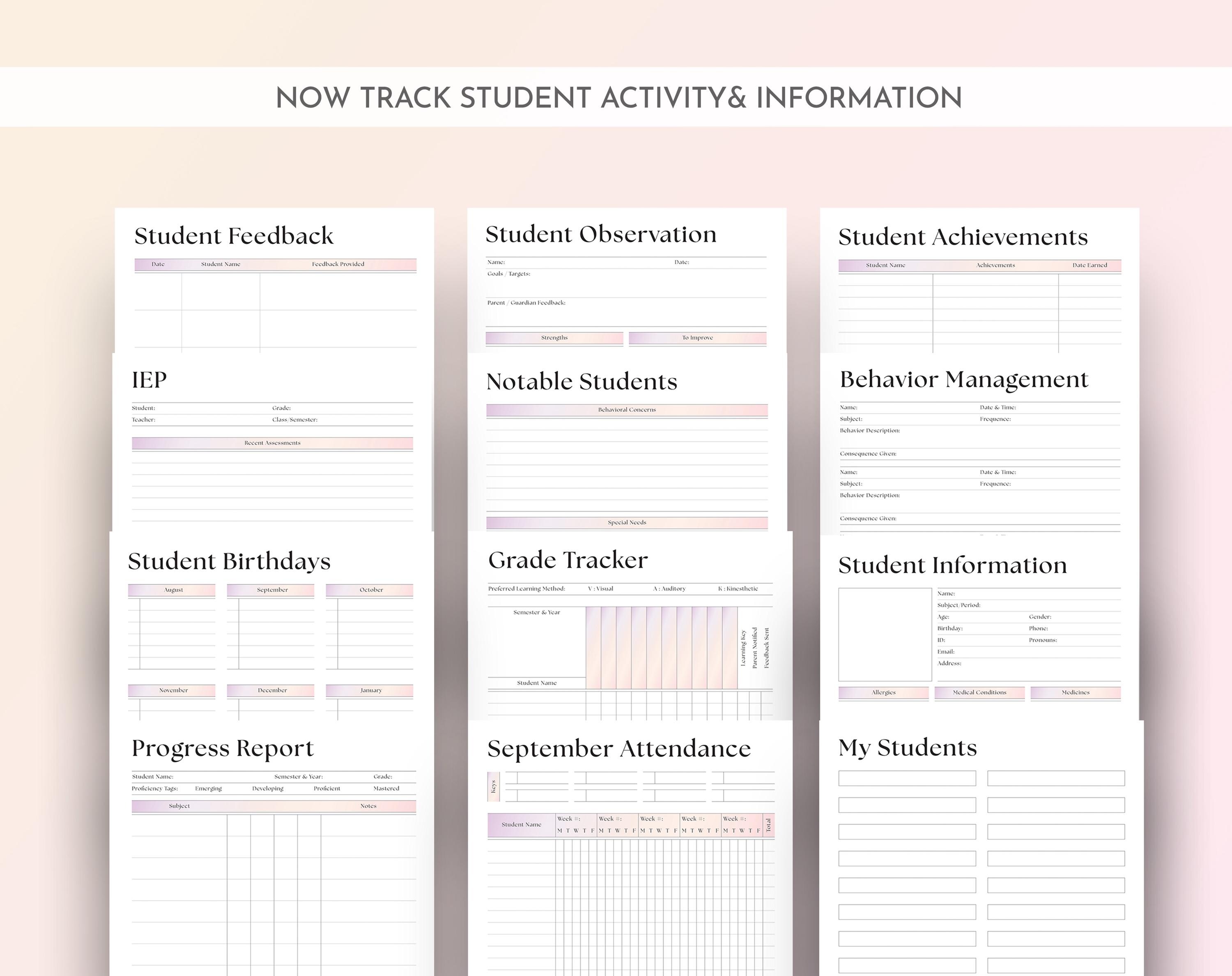 Teacher Planner 2025-2026 | A4 A5 Letter Size, Canva Editable (PDF ...