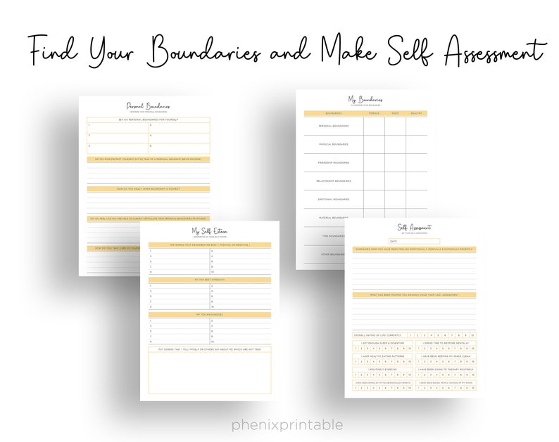 Anxiety & Wellness Journal, Mental Health Planner (PDF Printable) image 8
