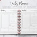 Daily Planner Day Planner Work Planner Weekly Planner Hourly Planner Mambi Classic HP Big Happy Planner PDF Printable Inserts