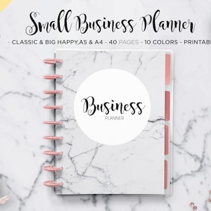 Business Planner Binder Small Business Organizer Direct Sales Home Business Bundle Mambi Classic Big Happy Planner PDF Printable Inserts