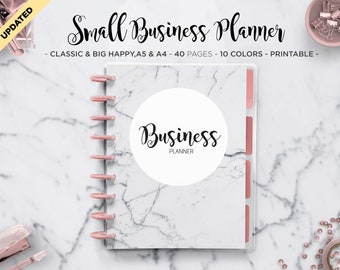 Business Planner Binder Small Business Organizer Direct Sales Home Business Bundle Mambi Classic Big Happy Planner PDF Printable Inserts