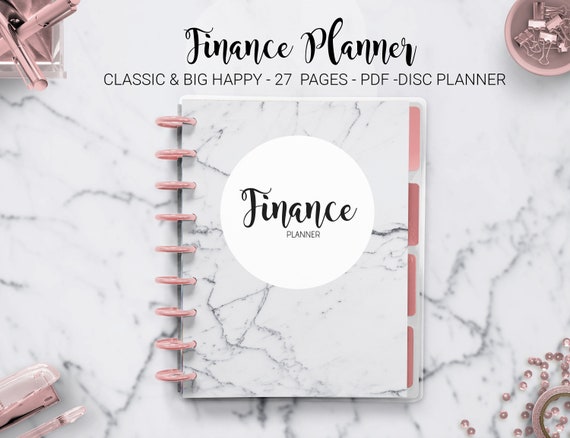 Finance Planner: Classic & Big Happy Planner Inserts (PDF Printable)