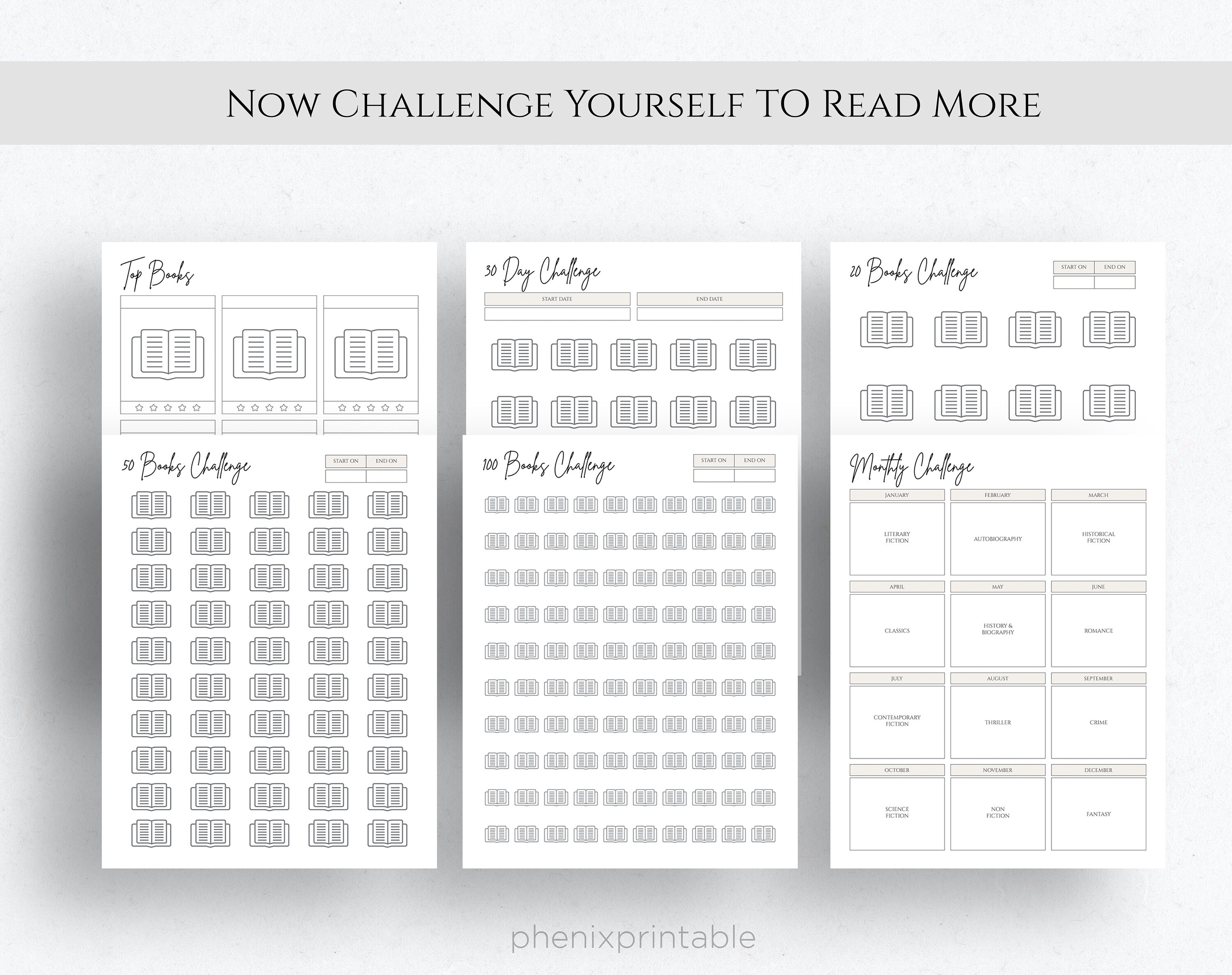 Printable Reading Journal Reading Log Book Tracker Reading - Etsy UK