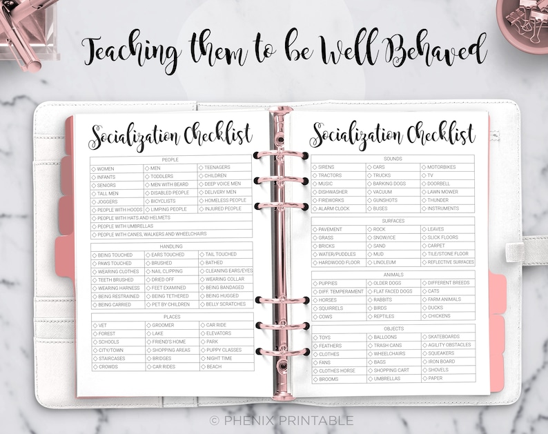 May include: A printable checklist for teaching children socialization skills. The checklist is divided into three categories: people, sounds, and surfaces. Each category has a list of items to check off, such as being touched, wearing clothes, and hearing different sounds.